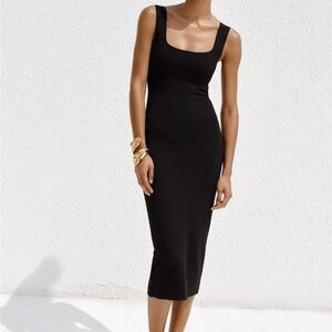 Zara Black Midi Dress